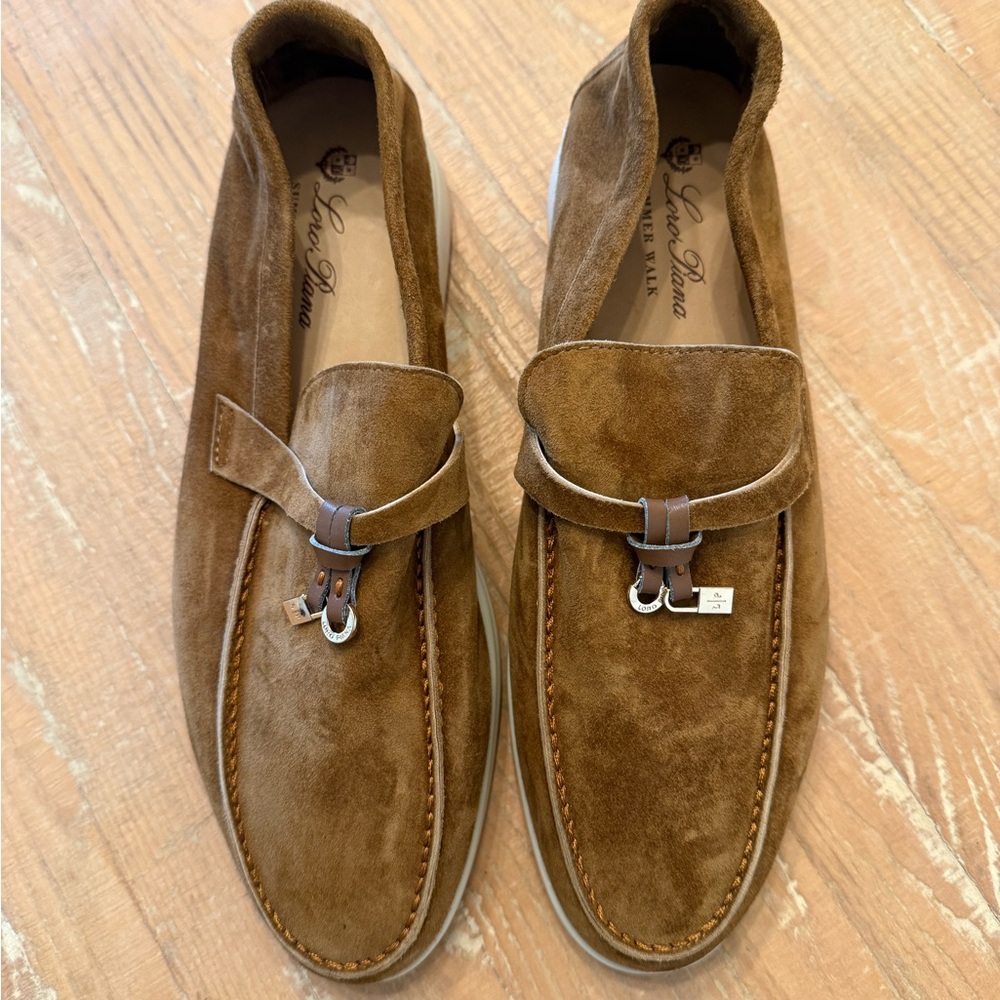 Authentic New Loro Piana Summer Charms Walk Loafer Suede - Picture 3 of 10